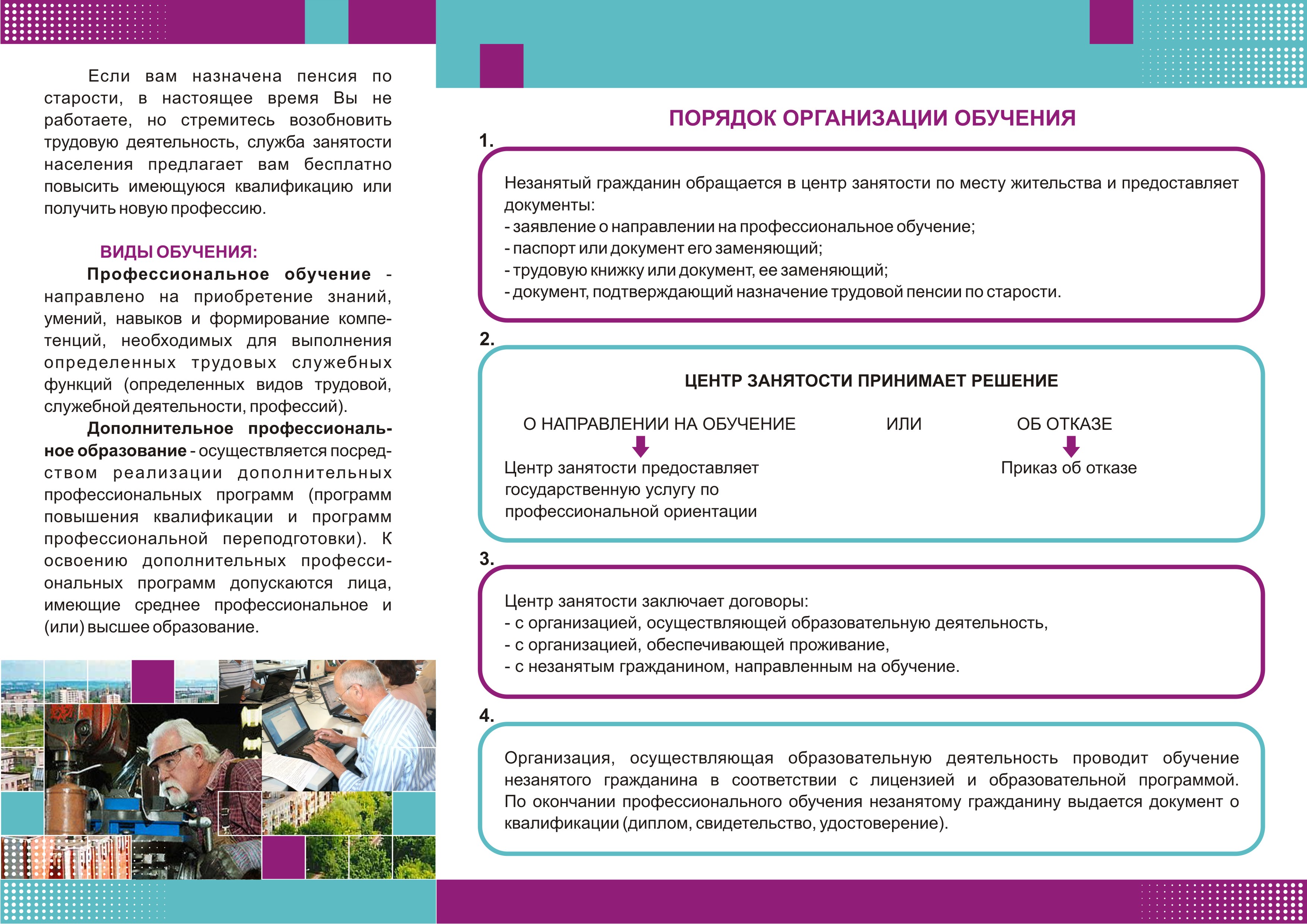 Доклад по теме Организация видов профессионального обучения.